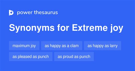 extreme joy synonyms.